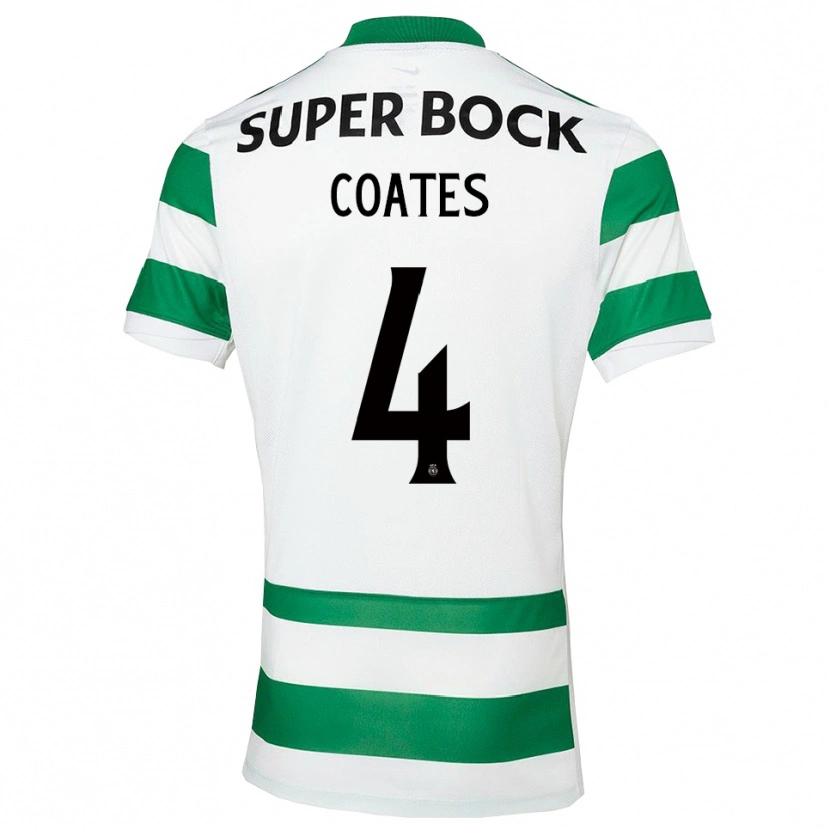 Danxen Mujer Camiseta Sebastian Coates #4 Verde Blanco 1ª Equipación 2025/26 La Camisa México