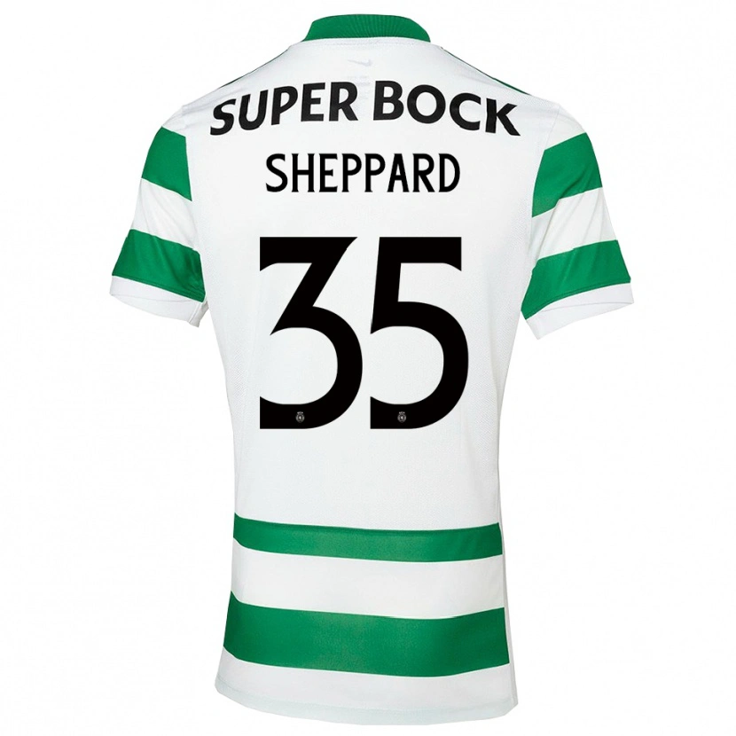 Danxen Mujer Camiseta Catriona Sheppard #35 Verde Blanco 1ª Equipación 2025/26 La Camisa México