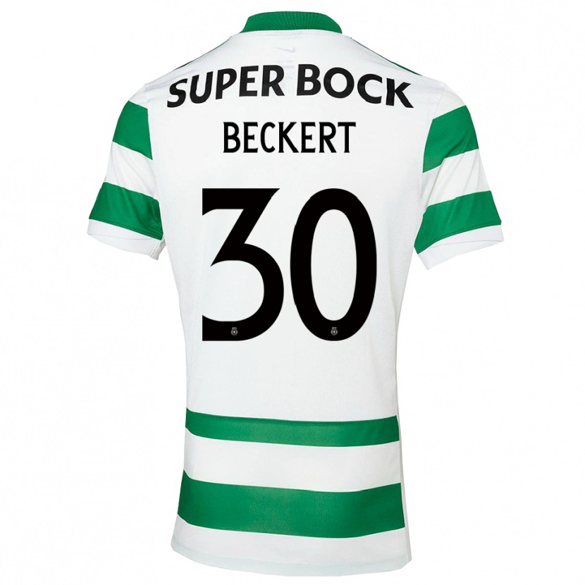 Danxen Mujer Camiseta Carolina Beckert #30 Verde Blanco 1ª Equipación 2025/26 La Camisa México