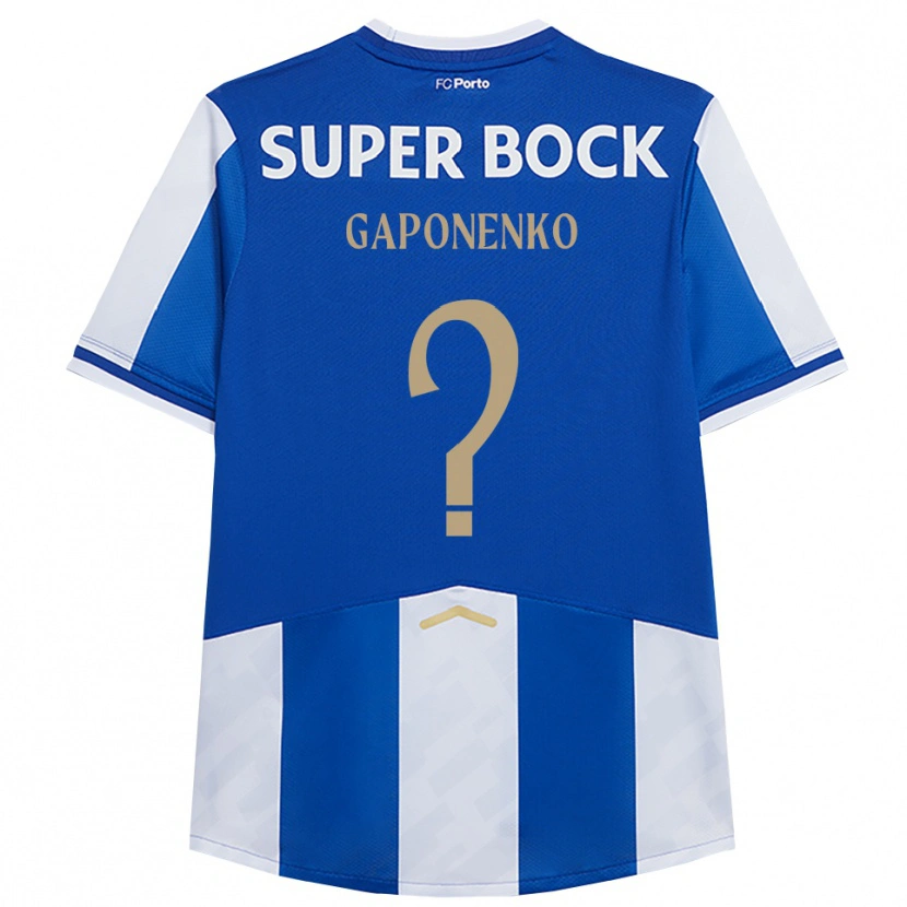 Danxen Mujer Camiseta Artem Gaponenko #0 Azul Blanco 1ª Equipación 2025/26 La Camisa México