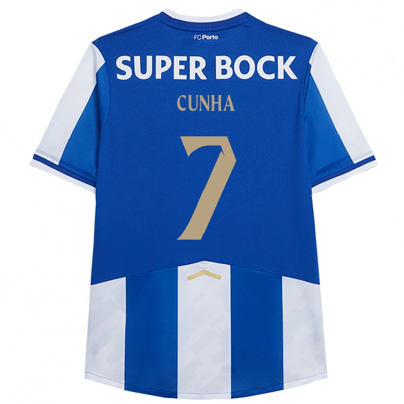 Danxen Mujer Camiseta Duarte Cunha #7 Azul Blanco 1ª Equipación 2025/26 La Camisa México