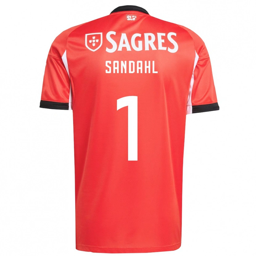 Danxen Mujer Camiseta Alexander Sandahl #1 Rojo Blanco 1ª Equipación 2025/26 La Camisa México