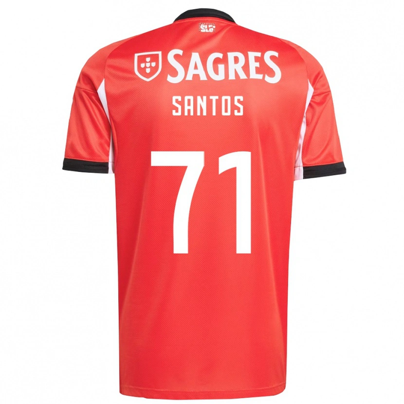 Danxen Mujer Camiseta Leandro Santos #71 Rojo Blanco 1ª Equipación 2025/26 La Camisa México