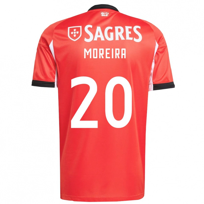 Danxen Mujer Camiseta André Moreira #20 Rojo Blanco 1ª Equipación 2025/26 La Camisa México