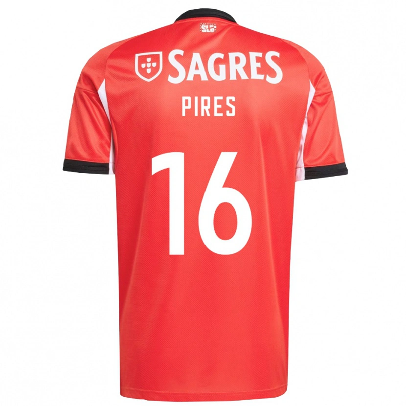 Danxen Mujer Camiseta Rodrigo Pires #16 Rojo Blanco 1ª Equipación 2025/26 La Camisa México