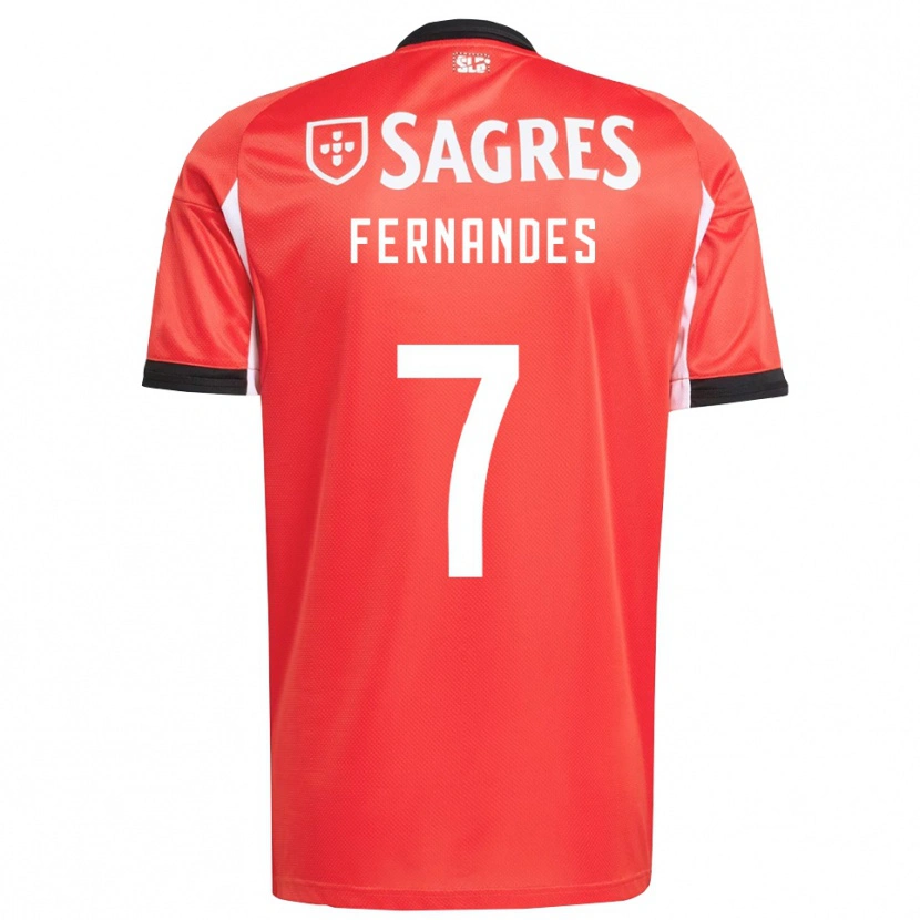 Danxen Mujer Camiseta Ricardo Fernandes #7 Rojo Blanco 1ª Equipación 2025/26 La Camisa México
