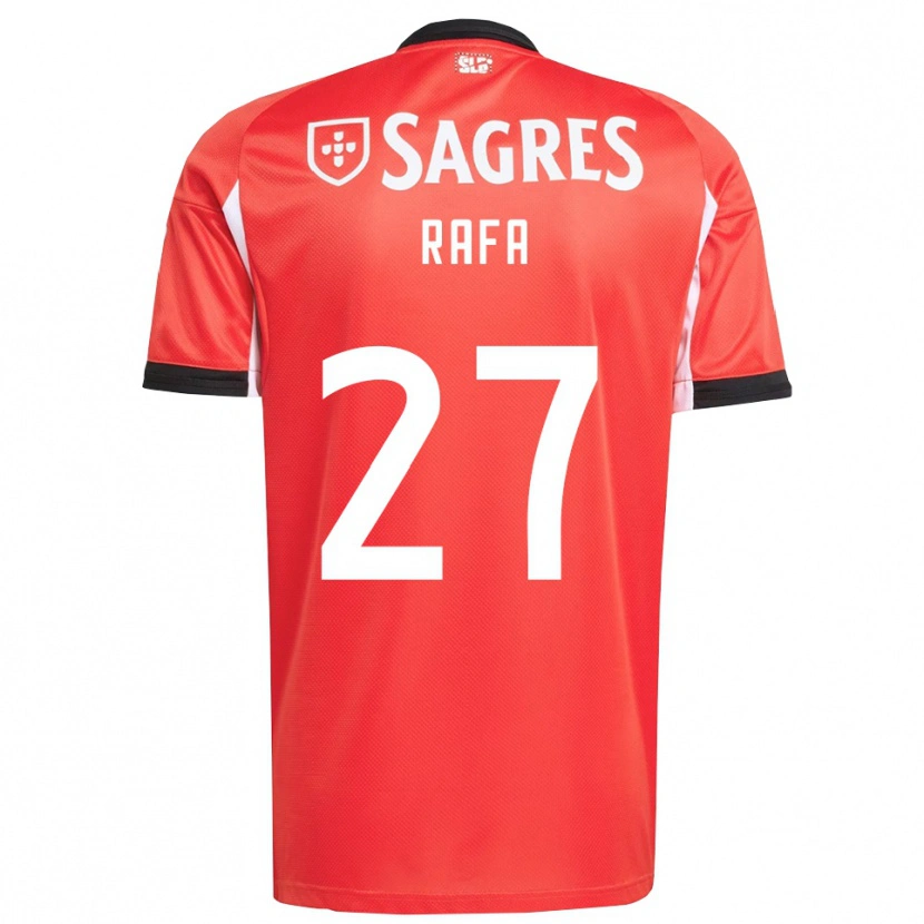 Danxen Mujer Camiseta Rafa Silva #27 Rojo Blanco 1ª Equipación 2025/26 La Camisa México