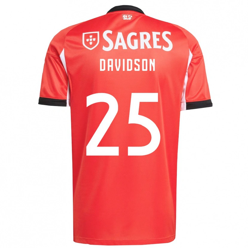 Danxen Mujer Camiseta Chandra Davidson #25 Rojo Blanco 1ª Equipación 2025/26 La Camisa México