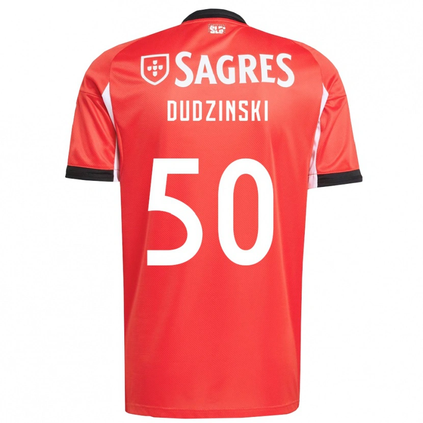 Danxen Mujer Camiseta Marcel Dudzinski #50 Rojo Blanco 1ª Equipación 2025/26 La Camisa México