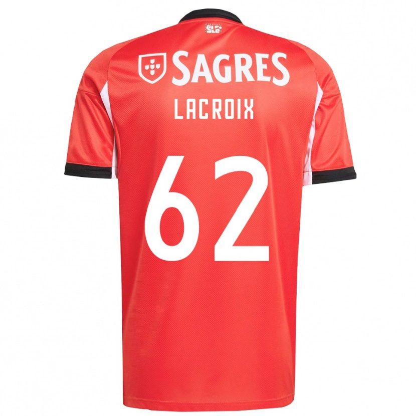 Danxen Mujer Camiseta Lenny Lacroix #62 Rojo Blanco 1ª Equipación 2025/26 La Camisa México