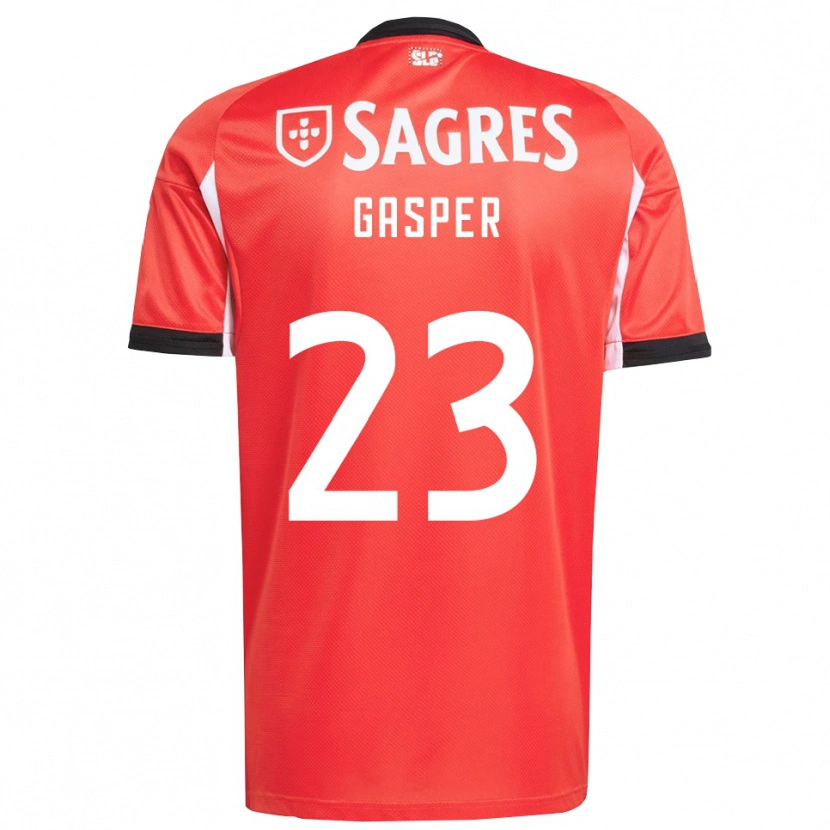 Danxen Mujer Camiseta Anna Gasper #23 Rojo Blanco 1ª Equipación 2025/26 La Camisa México