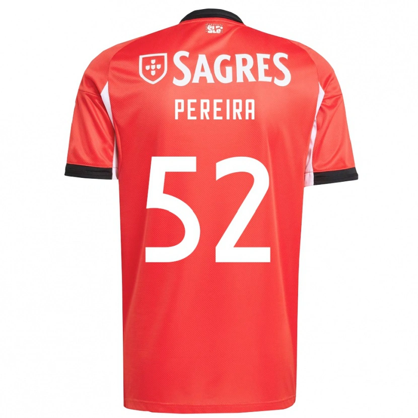 Danxen Mujer Camiseta Henrique Pereira #52 Rojo Blanco 1ª Equipación 2025/26 La Camisa México