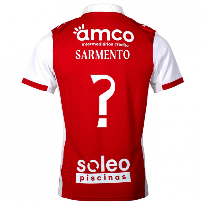 Danxen Mujer Camiseta Bernardo Sarmento #0 Rojo Blanco 1ª Equipación 2025/26 La Camisa México