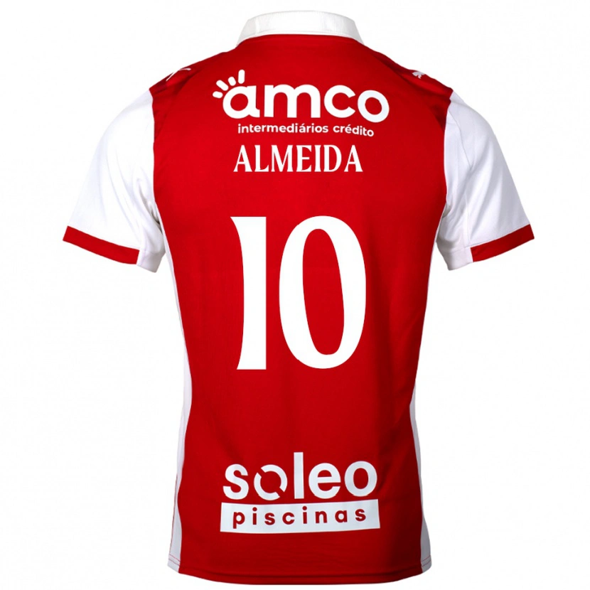 Danxen Mujer Camiseta Vitória Almeida #10 Rojo Blanco 1ª Equipación 2025/26 La Camisa México