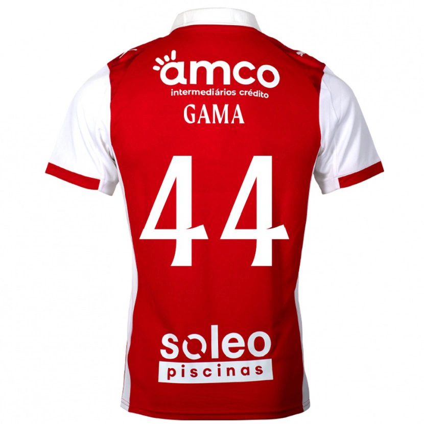 Danxen Mujer Camiseta Dinis Gama #44 Rojo Blanco 1ª Equipación 2025/26 La Camisa México