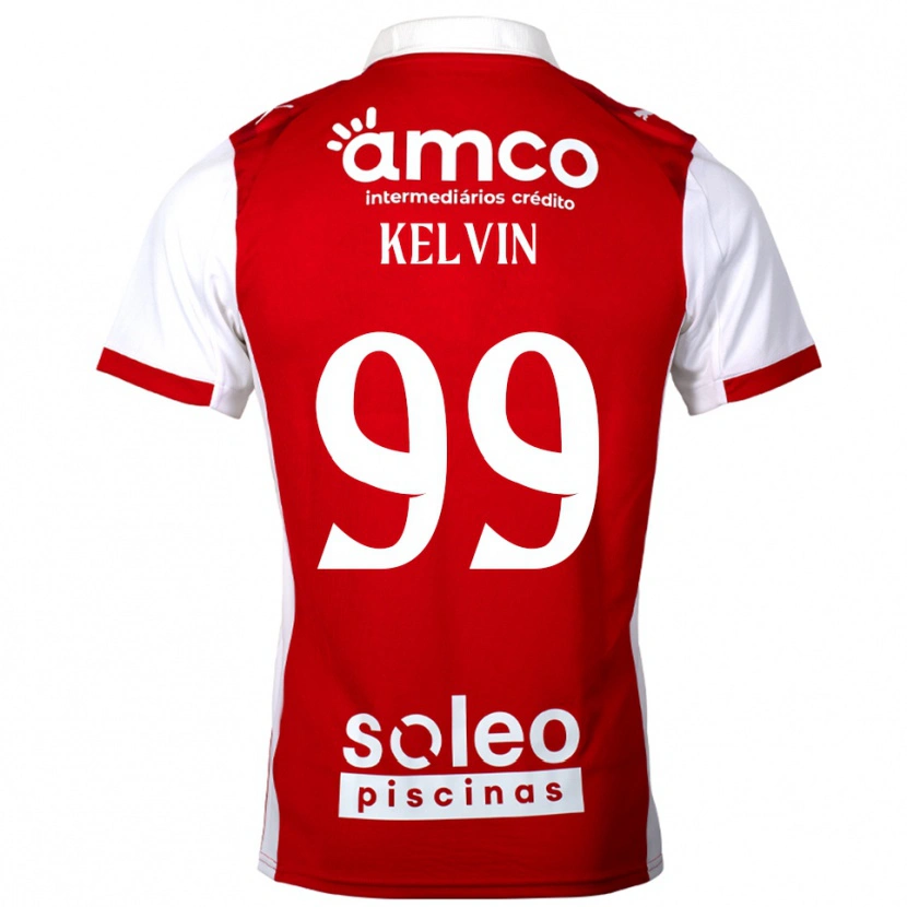 Danxen Mujer Camiseta Kauan Kelvin #99 Rojo Blanco 1ª Equipación 2025/26 La Camisa México