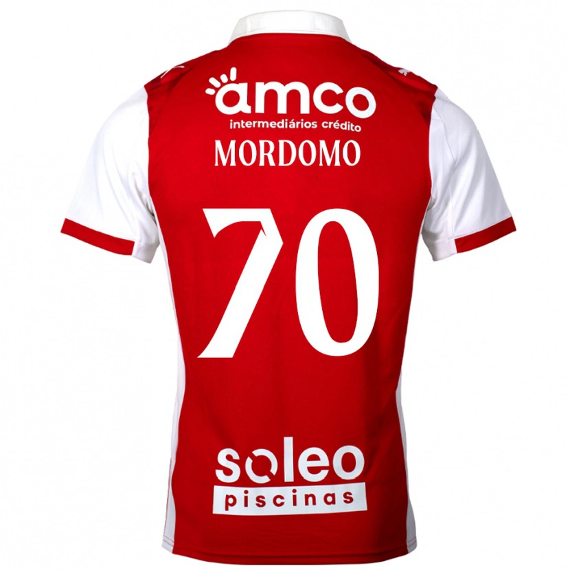 Danxen Mujer Camiseta Mordomo #70 Rojo Blanco 1ª Equipación 2025/26 La Camisa México