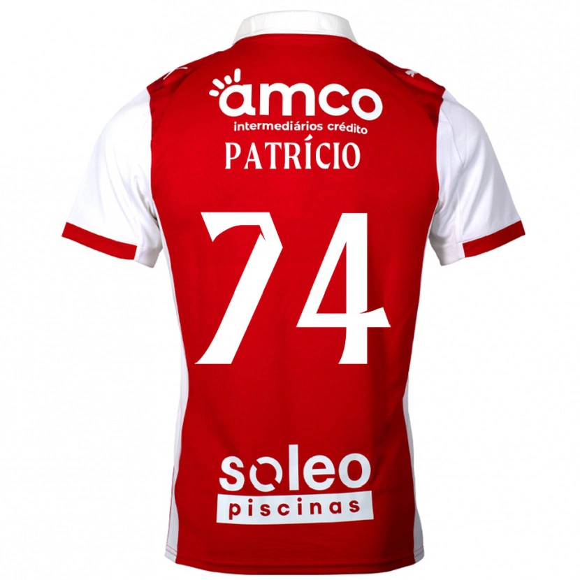 Danxen Mujer Camiseta Nuno Patrício #74 Rojo Blanco 1ª Equipación 2025/26 La Camisa México