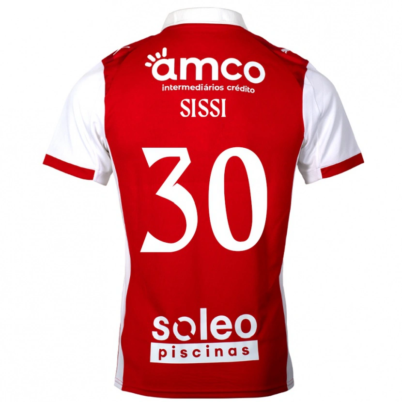 Danxen Mujer Camiseta Sissi #30 Rojo Blanco 1ª Equipación 2025/26 La Camisa México