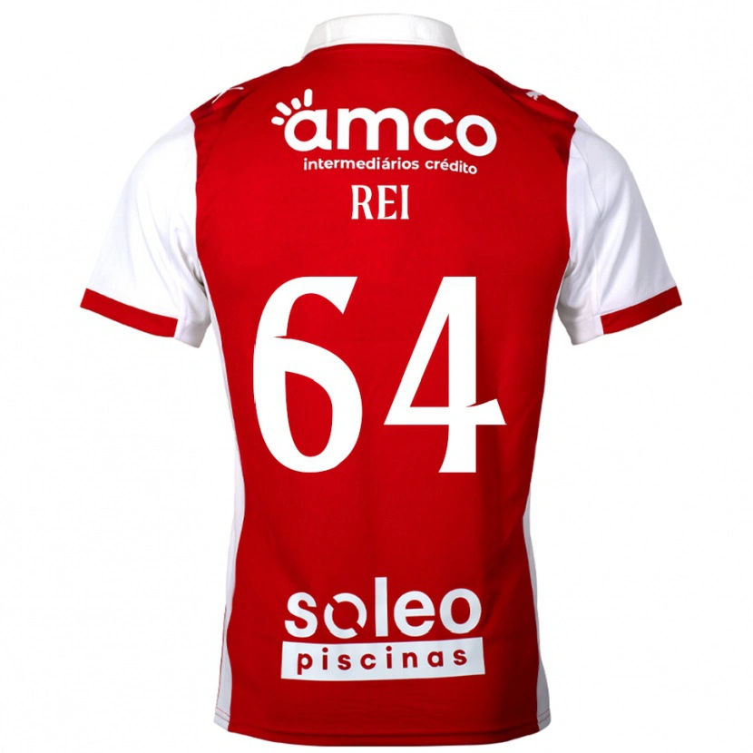 Danxen Mujer Camiseta Ricardo Rei #64 Rojo Blanco 1ª Equipación 2025/26 La Camisa México