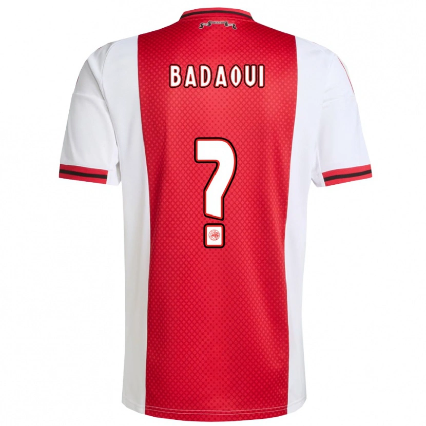 Danxen Mujer Camiseta Aymn Badaoui #0 Rojo Blanco 1ª Equipación 2025/26 La Camisa México