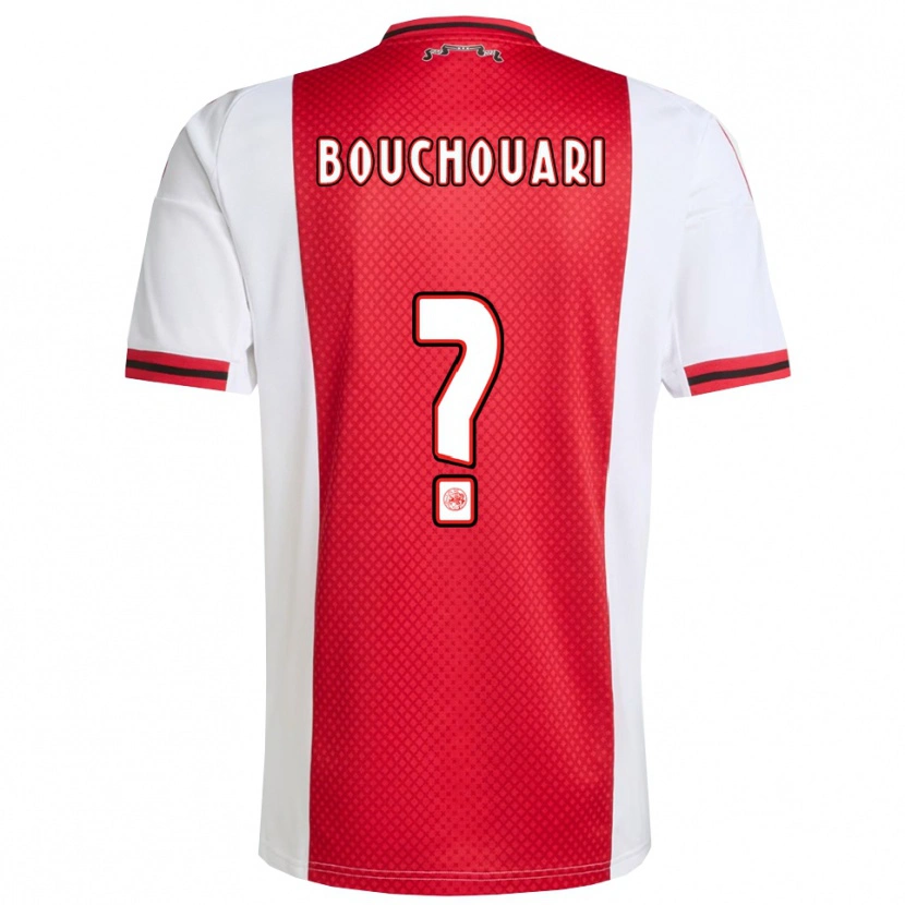 Danxen Mujer Camiseta Amin Bouchouari #0 Rojo Blanco 1ª Equipación 2025/26 La Camisa México