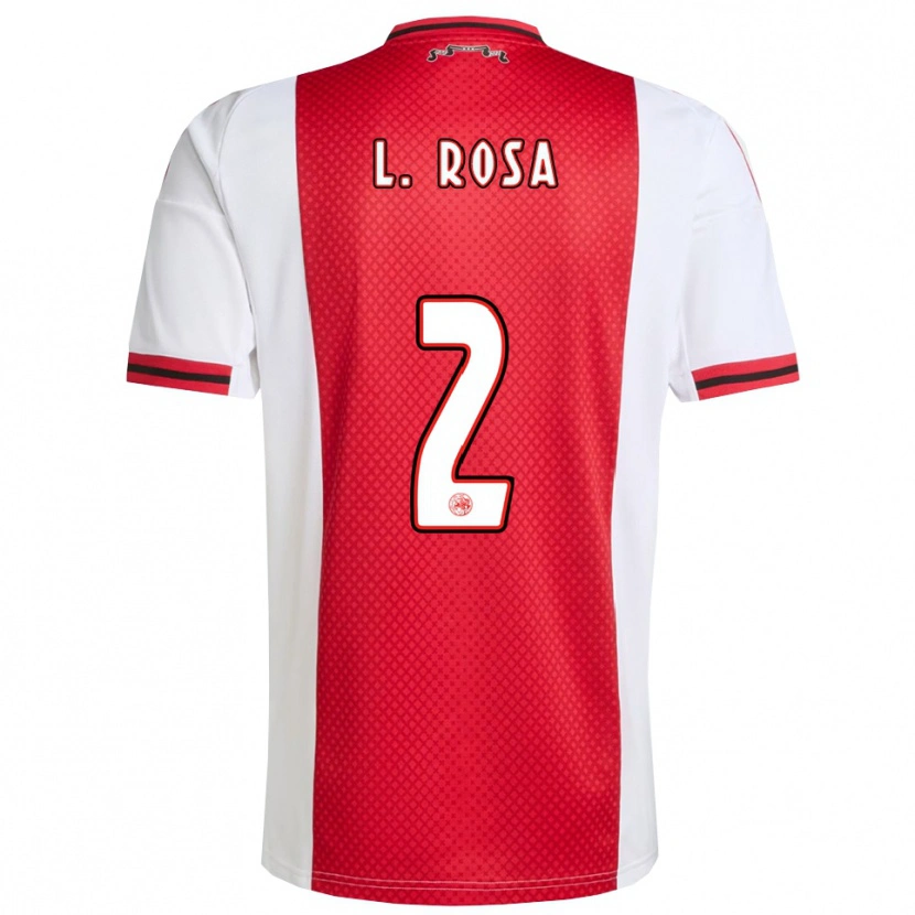 Danxen Mujer Camiseta Lucas Rosa #2 Rojo Blanco 1ª Equipación 2025/26 La Camisa México