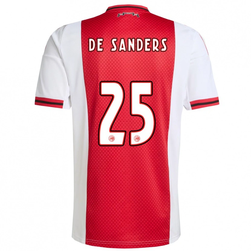 Danxen Mujer Camiseta Kay-Lee De Sanders #25 Rojo Blanco 1ª Equipación 2025/26 La Camisa México