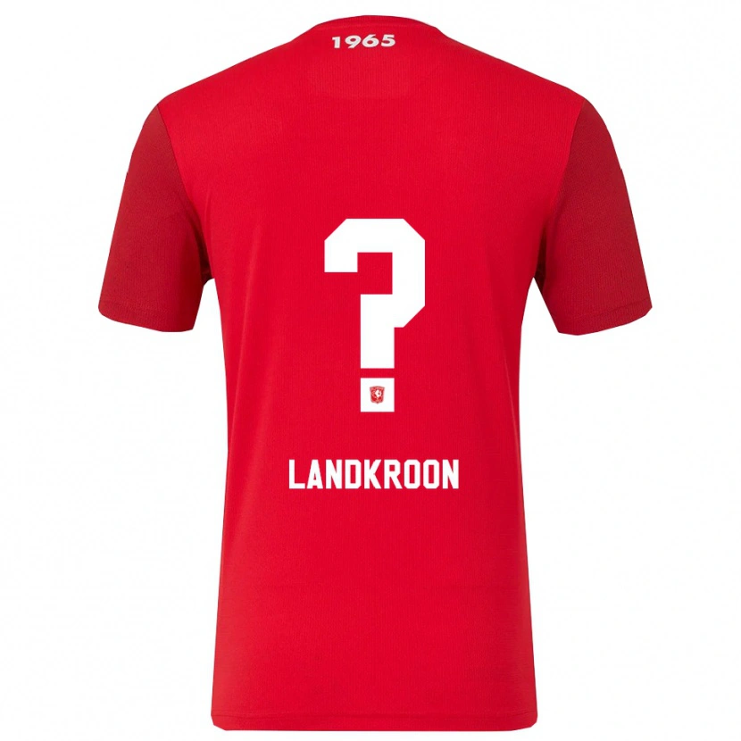 Danxen Mujer Camiseta Kick Landkroon #0 Rojo Blanco 1ª Equipación 2025/26 La Camisa México
