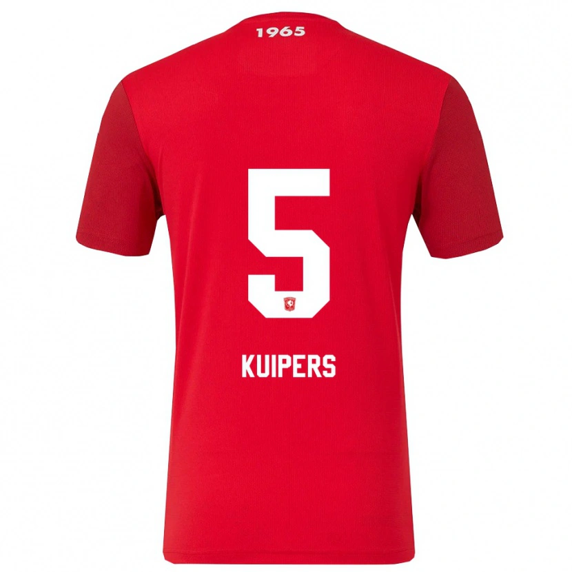 Danxen Mujer Camiseta Bas Kuipers #5 Rojo Blanco 1ª Equipación 2025/26 La Camisa México