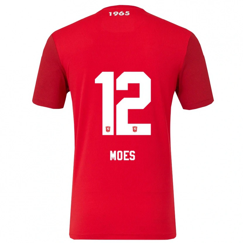 Danxen Mujer Camiseta Lucas Moes #12 Rojo Blanco 1ª Equipación 2025/26 La Camisa México