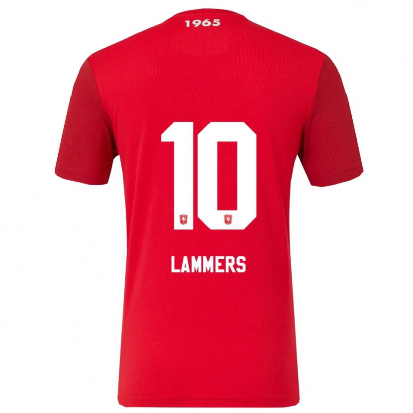 Danxen Mujer Camiseta Sam Lammers #10 Rojo Blanco 1ª Equipación 2025/26 La Camisa México