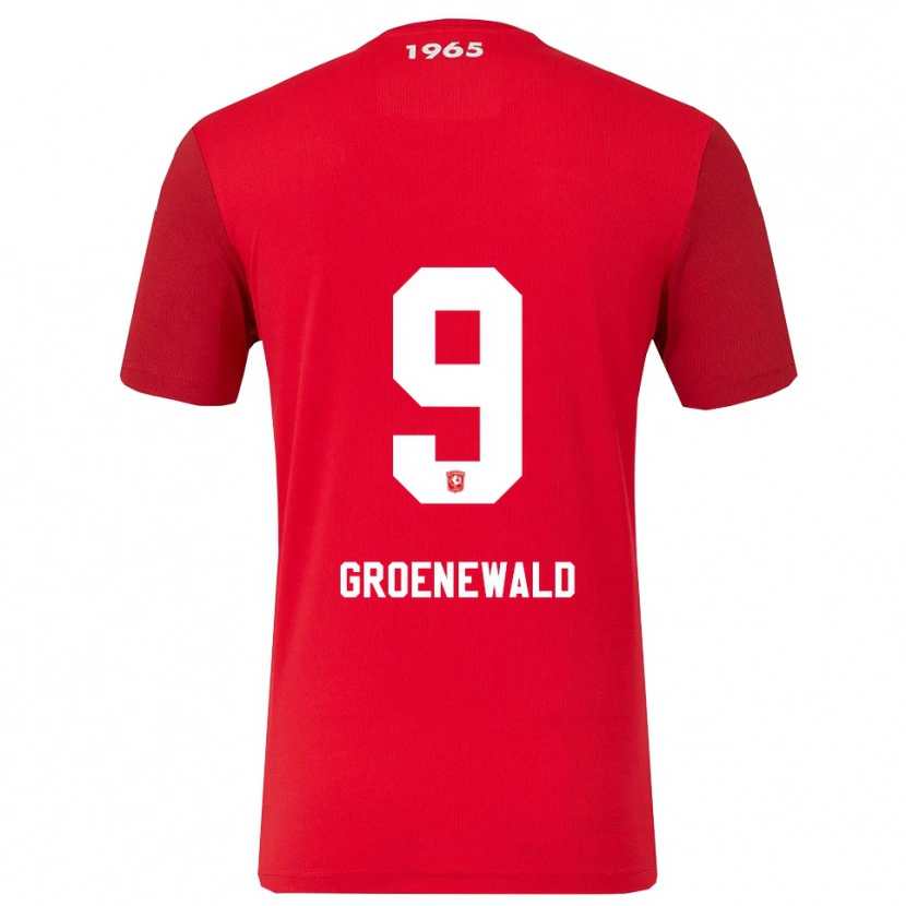 Danxen Mujer Camiseta Nigel Groenewald #9 Rojo Blanco 1ª Equipación 2025/26 La Camisa México