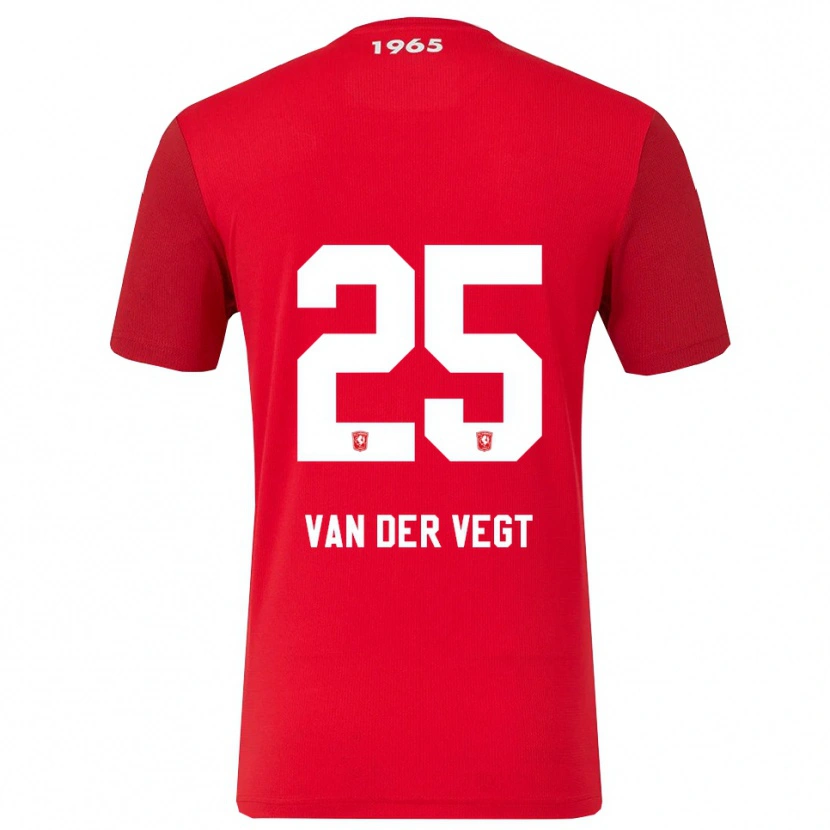 Danxen Mujer Camiseta Imre Van Der Vegt #25 Rojo Blanco 1ª Equipación 2025/26 La Camisa México