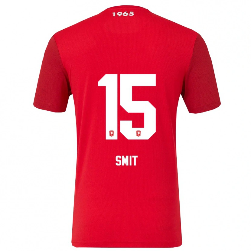 Danxen Mujer Camiseta Mauro Smit #15 Rojo Blanco 1ª Equipación 2025/26 La Camisa México