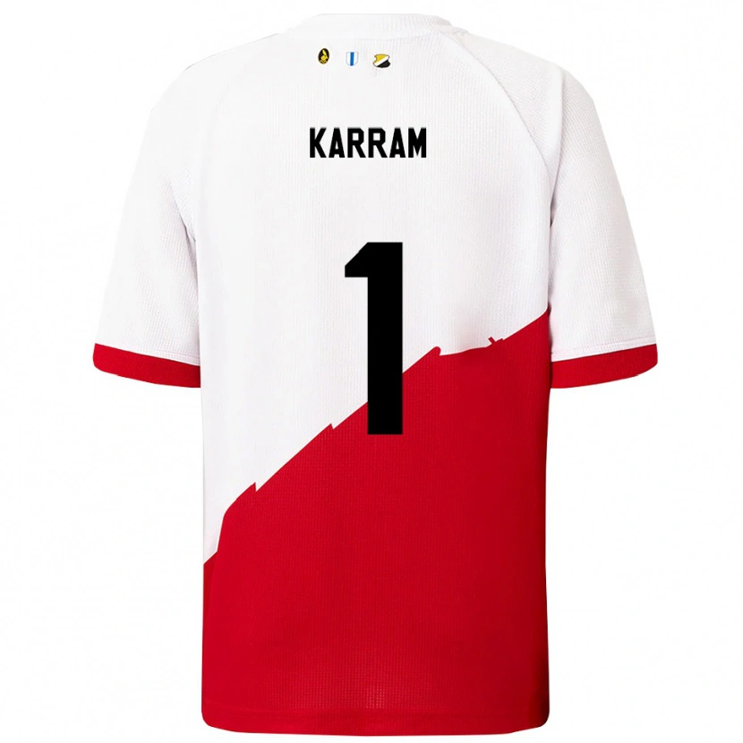 Danxen Mujer Camiseta Faris Karram #1 Blanco Rojo 1ª Equipación 2025/26 La Camisa México