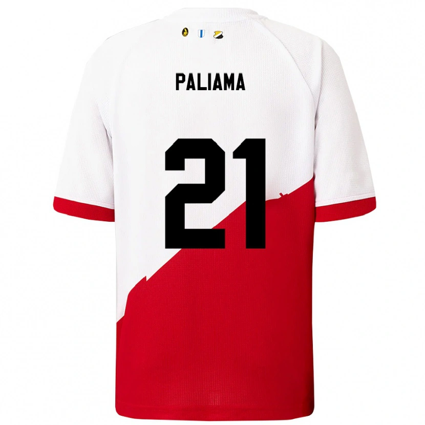 Danxen Mujer Camiseta Joni Paliama #21 Blanco Rojo 1ª Equipación 2025/26 La Camisa México