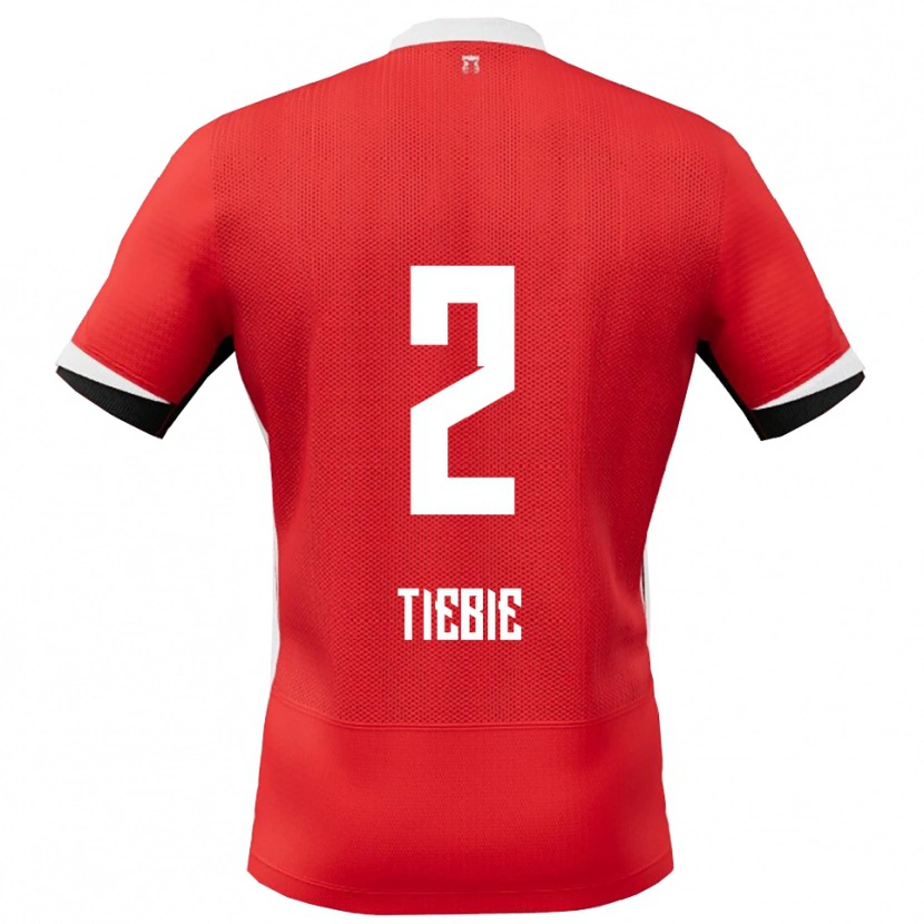 Danxen Mujer Camiseta Job Tiebie #2 Rojo Blanco 1ª Equipación 2025/26 La Camisa México