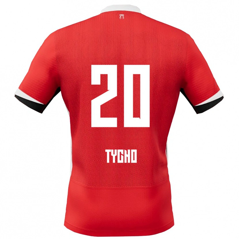 Danxen Mujer Camiseta Tycho De Wit #20 Rojo Blanco 1ª Equipación 2025/26 La Camisa México