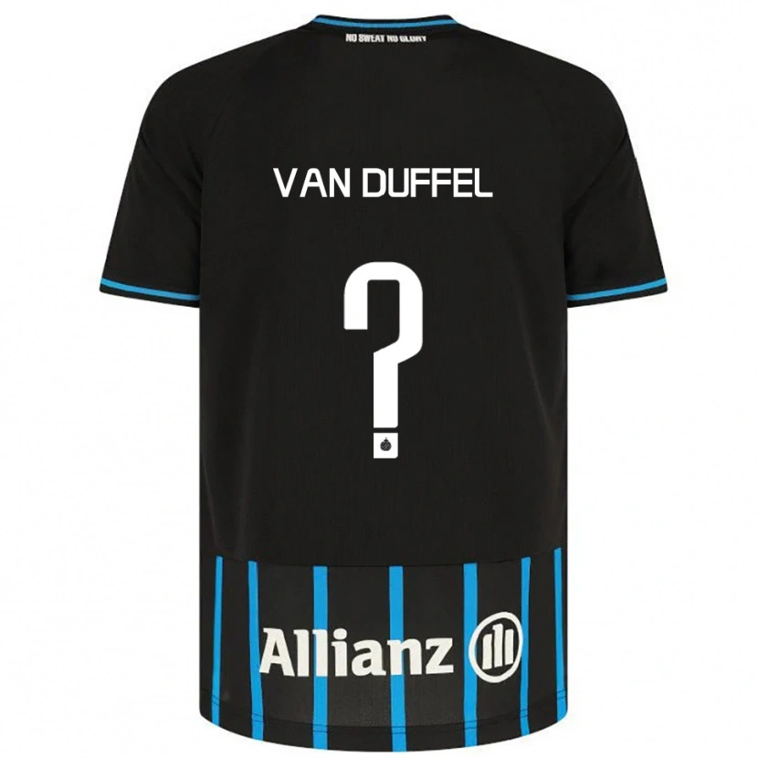 Danxen Mujer Camiseta Céderick Van Duffel #0 Negro Azul 1ª Equipación 2025/26 La Camisa México