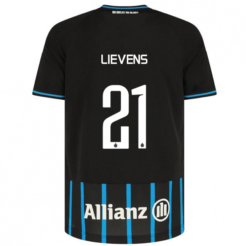 Danxen Mujer Camiseta Caitlin Lievens #21 Negro Azul 1ª Equipación 2025/26 La Camisa México