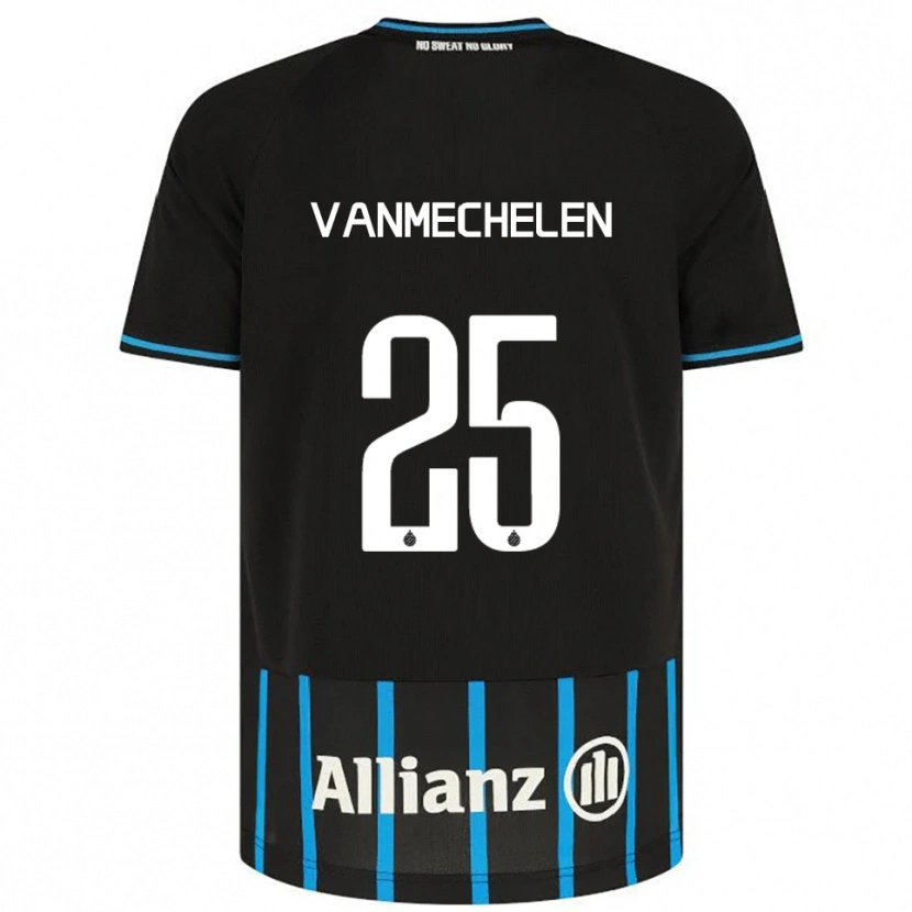 Danxen Mujer Camiseta Davinia Vanmechelen #25 Negro Azul 1ª Equipación 2025/26 La Camisa México