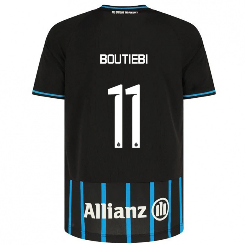 Danxen Mujer Camiseta Rania Boutiebi #11 Negro Azul 1ª Equipación 2025/26 La Camisa México