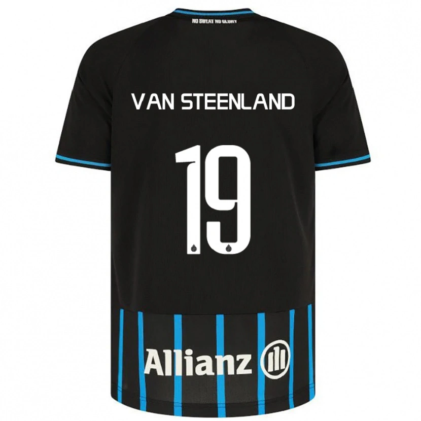 Danxen Mujer Camiseta Gilles Van Steenland #19 Negro Azul 1ª Equipación 2025/26 La Camisa México