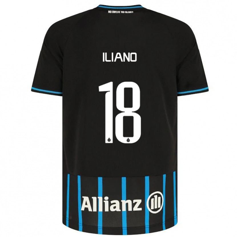Danxen Mujer Camiseta Isabelle Iliano #18 Negro Azul 1ª Equipación 2025/26 La Camisa México