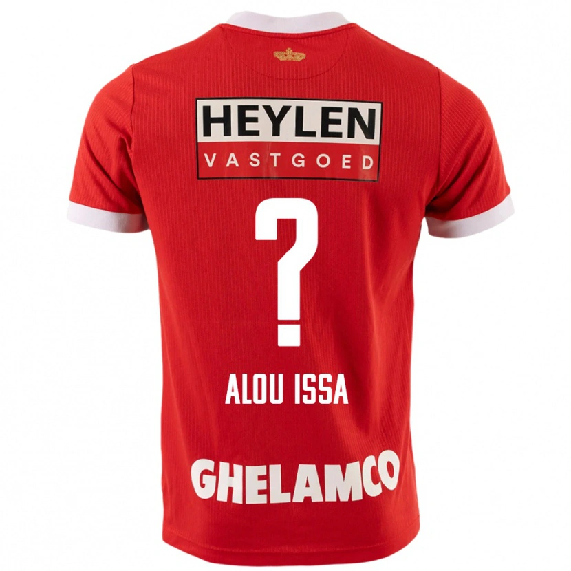 Danxen Mujer Camiseta Benjamin Alou Issa #0 Rojo Blanco 1ª Equipación 2025/26 La Camisa México