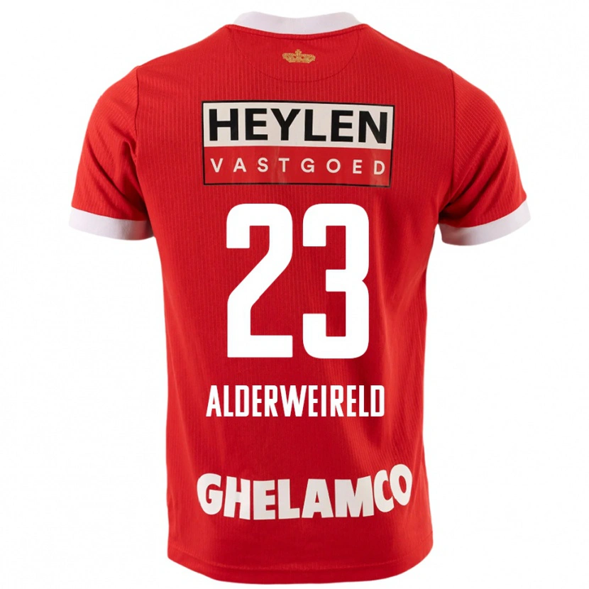 Danxen Mujer Camiseta Toby Alderweireld #23 Rojo Blanco 1ª Equipación 2025/26 La Camisa México