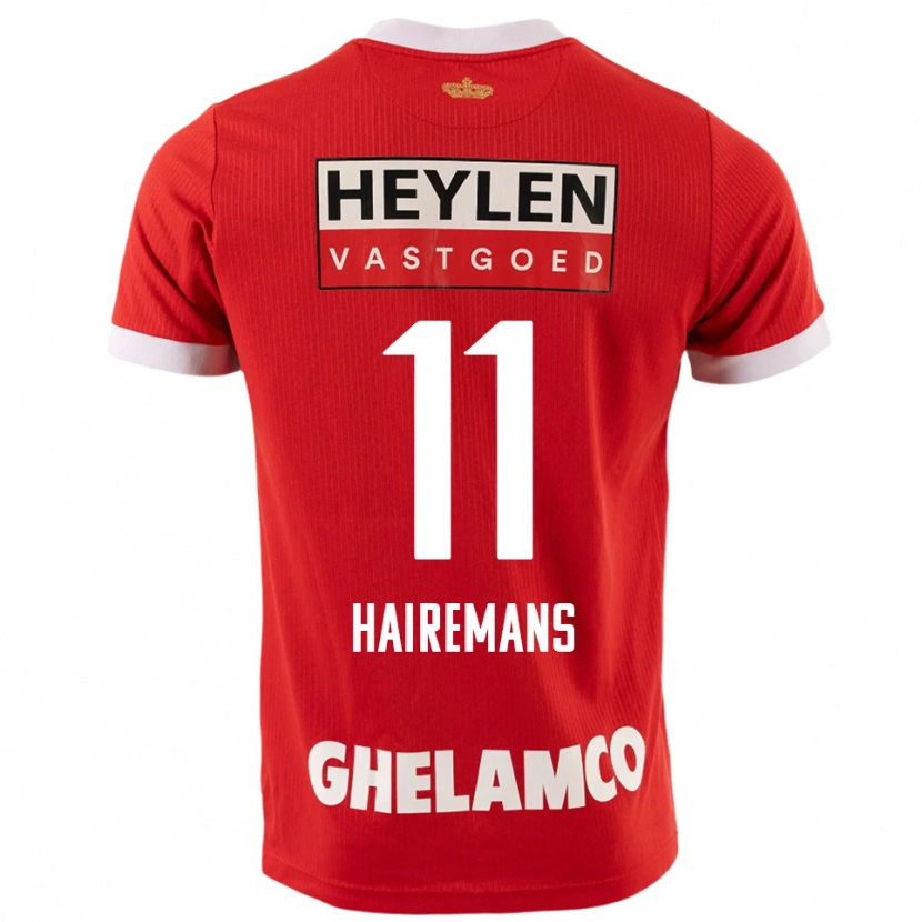 Danxen Mujer Camiseta Geoffry Hairemans #11 Rojo Blanco 1ª Equipación 2025/26 La Camisa México