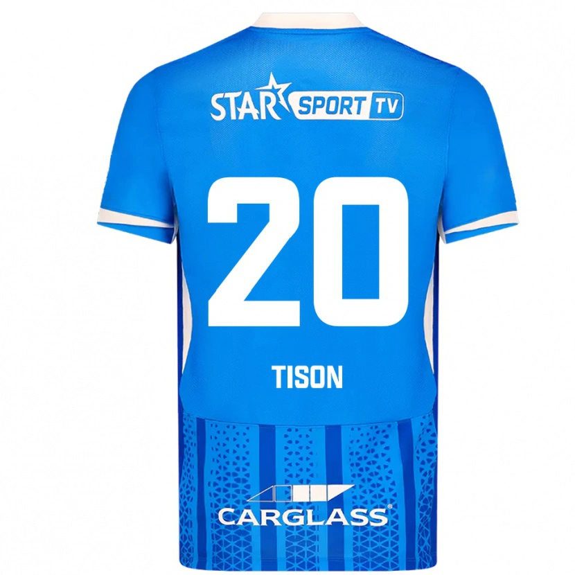 Danxen Mujer Camiseta Charlotte Tison #20 Azul Blanco 1ª Equipación 2025/26 La Camisa México