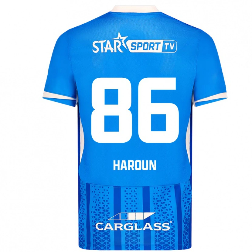 Danxen Mujer Camiseta Kenan Haroun #86 Azul Blanco 1ª Equipación 2025/26 La Camisa México